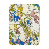 ヴィンテージ、アラビア球体、星座 マグネット (縦)