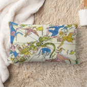 ヴィンテージ、アラビア球体、星座 ランバークッション (ブランケット)