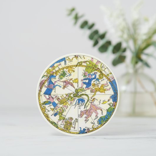 ヴィンテージ、アラビア球体、星座 招待状 (スタンド正面)