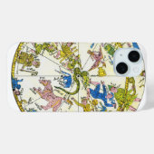 ヴィンテージ、アラビア球体、星座 Case-Mate iPhoneケース (裏面 (横))
