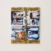 ヴィンテージ – アラビア語 – الكيمياء – 錬金術ツール ジグソーパズル (縦)