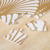 ヴィンテージ アラベスク 幾何学 シームレス パターン ジグソーパズル (側面)