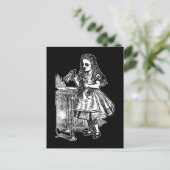 ヴィンテージ・アリスが飲む ポストカード (スタンド正面)