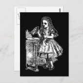 ヴィンテージ・アリスが飲む ポストカード (正面/裏面)