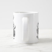 ヴィンテージ・アリスの不思議の国のデザイン ジャンボコーヒーマグカップ (裏面)