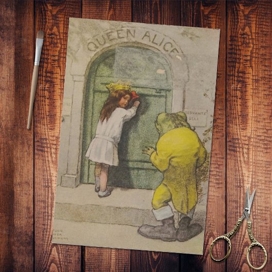 ヴィンテージ アリスの不思議の国のフグ 薄葉紙