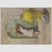 ヴィンテージ アリスの不思議の国のフグ 薄葉紙 (正面)