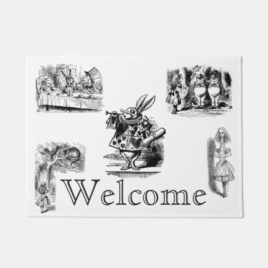 ヴィンテージ・アリスの不思議の国 ドアマット (正面)