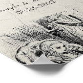 ヴィンテージ アリスインワンダーランド ウェディング ゲストブック (角)