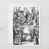 ヴィンテージ アリスインワンダーランド ガール バースデーパーティー 招待状 (正面)