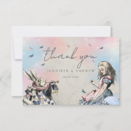 ヴィンテージ アリスインワンダーランド サンクス サンキューカード