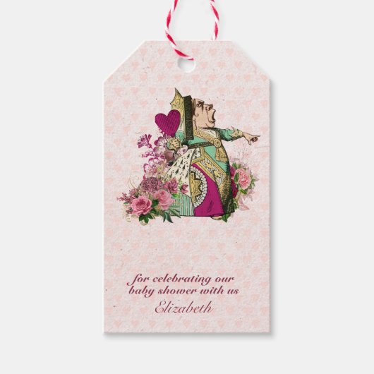 ヴィンテージ アリスインワンダーランド ティーパーティー オーダーメイド パーティー ギフトタグ (正面)