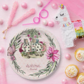 ヴィンテージ アリスインワンダーランド ティーパーティー オーダーメイド パーティー ペーパープレート (パーティー)