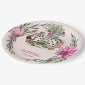 ヴィンテージ アリスインワンダーランド ティーパーティー オーダーメイド パーティー ペーパープレート (アングル)