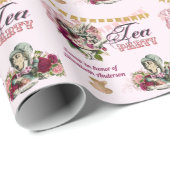 ヴィンテージ アリスインワンダーランド ティーパーティー オーダーメイド パーティー ラッピングペーパー (ロールコーナー)