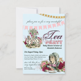 ヴィンテージ アリスインワンダーランド ティーパーティー オーダーメイド パーティー 招待状