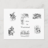 ヴィンテージ アリスインワンダーランド テーマ ポストカード (正面)