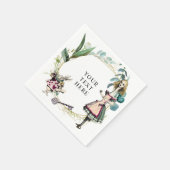 ヴィンテージ アリスインワンダーランド ナプキン スタンダードカクテルナプキン (角)