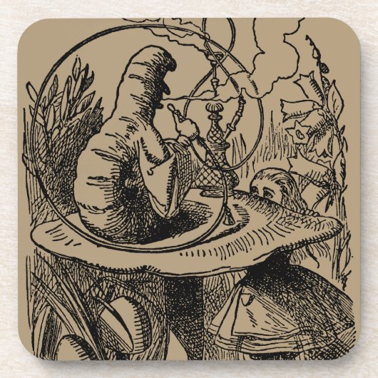 ヴィンテージ アリスインワンダーランド フックハ キャタピラー コースター (正面)