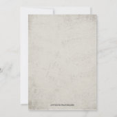 ヴィンテージ アリスインワンダーランド リハーサルディナー 招待状 (裏面)