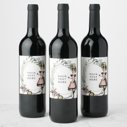 ヴィンテージ アリスインワンダーランド ワインラベル (ボトル)