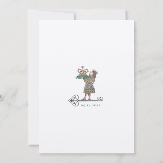 ヴィンテージ アリスインワンダーランド 重要な日付の写真 セーブザデート (裏面)