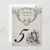 ヴィンテージ・アリス結婚・イン・ワンダーランド ポストカード (正面/裏面)