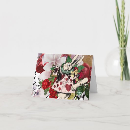 ヴィンテージ アリス・イン・ワンダーランド サンキューカード (正面)