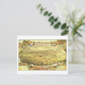 ヴィンテージ、アリゾナ州フェニックスの鳥瞰図 ポストカード (スタンド正面)