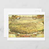 ヴィンテージ、アリゾナ州フェニックスの鳥瞰図 ポストカード (正面/裏面)