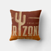 ヴィンテージ・アリゾナ・サボテンの旅行枕 クッション (裏面)