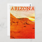 ヴィンテージ　アリゾナ　バーミリオン　クリフズ ポストカード (正面/裏面)