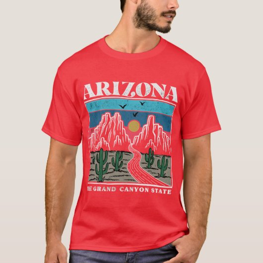 ヴィンテージ アリゾナ レトロ アリゾナ州 ギフト お土産 Tシャツ (正面)