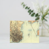 ヴィンテージ アルカトラズ サンフランシスコ 地図 ポストカード (スタンド正面)