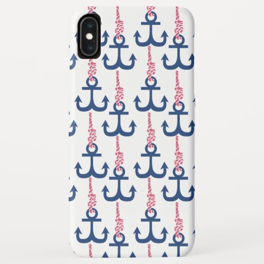 ヴィンテージ アンカー柄 Case-Mate iPhoneケース (裏面)