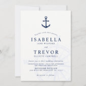 ヴィンテージ アンカー 航海 ウェディング 招待状 (正面)