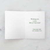 ヴィンテージ/アンティーククリスマスカードキルト，サンタ シーズンカード (内部)