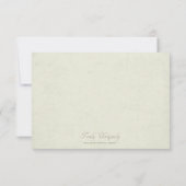 ヴィンテージ/アンティークフレームスタイルRSVP応答カード 出欠カード (裏面)