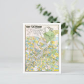 ヴィンテージ/アンティーク地図ロサンゼルス旅行はがき ポストカード (スタンド正面)