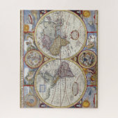 ヴィンテージ、アンティーク旧世界地図1627ジョン・スピード： ジグソーパズル (縦)