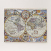ヴィンテージ、アンティーク旧世界地図1627ジョン・スピード： ジグソーパズル (横)