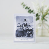 ヴィンテージ アンティーク ウェールズの牡蠣漁師の女性たち ポストカード (スタンド正面)