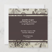 ヴィンテージ アンティーク セーブ・ザ・デート フラワーデザイン オーダーメイド (裏面)