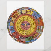 ヴィンテージ アンティーク 占星術、天体黄道十二宮輪 チラシ (裏面)