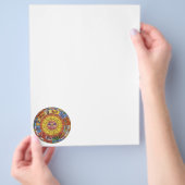 ヴィンテージ アンティーク 占星術、天体黄道十二宮輪 チラシ (手)