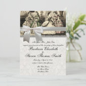 ヴィンテージ アンティーク 花嫁 ウェディング 招待状 (スタンド正面)