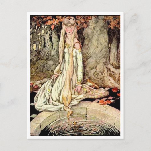 ヴィンテージ アン・アンダーソン かえるの王子様 ポストカード (正面)