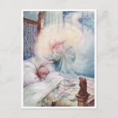 ヴィンテージ アン・アンダーソン 月の天使 祈り ポストカード (正面)