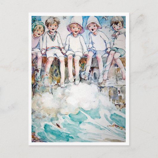 ヴィンテージ アン・アンダーソン 桟橋 ポストカード (正面)