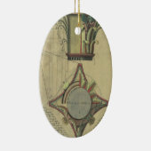 ヴィンテージ アーキテクチャ、装飾的なキャピタル クラウン セラミックオーナメント (右)